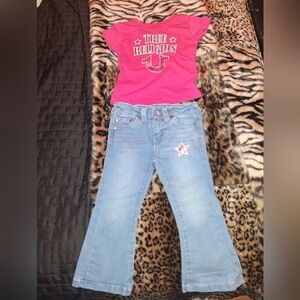 True Religion Kids Light Blue Jeans with Star Detail